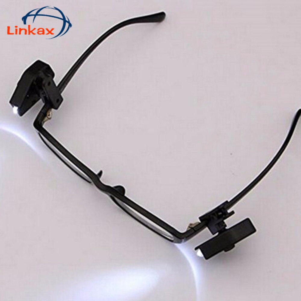 Linkax-멀티 강도 안경 LED 독서 안경, 전조등, 안경, 디옵터 돋보기, 라이트 업 헤드라이트